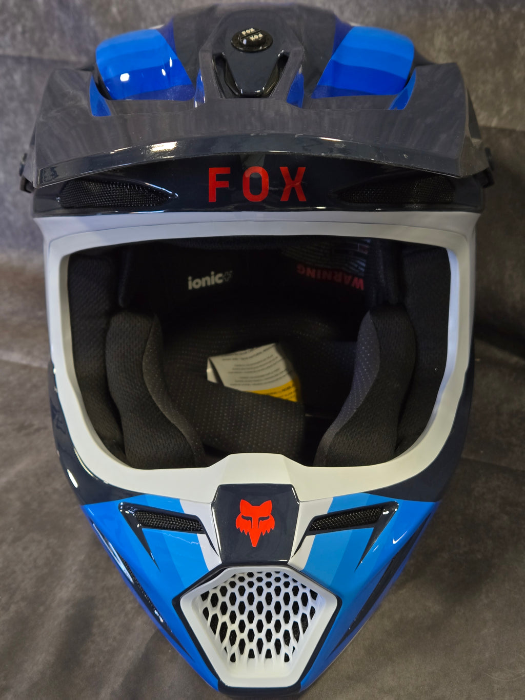 V3 FADE HELMET [WHT/BLU] W/ BAG