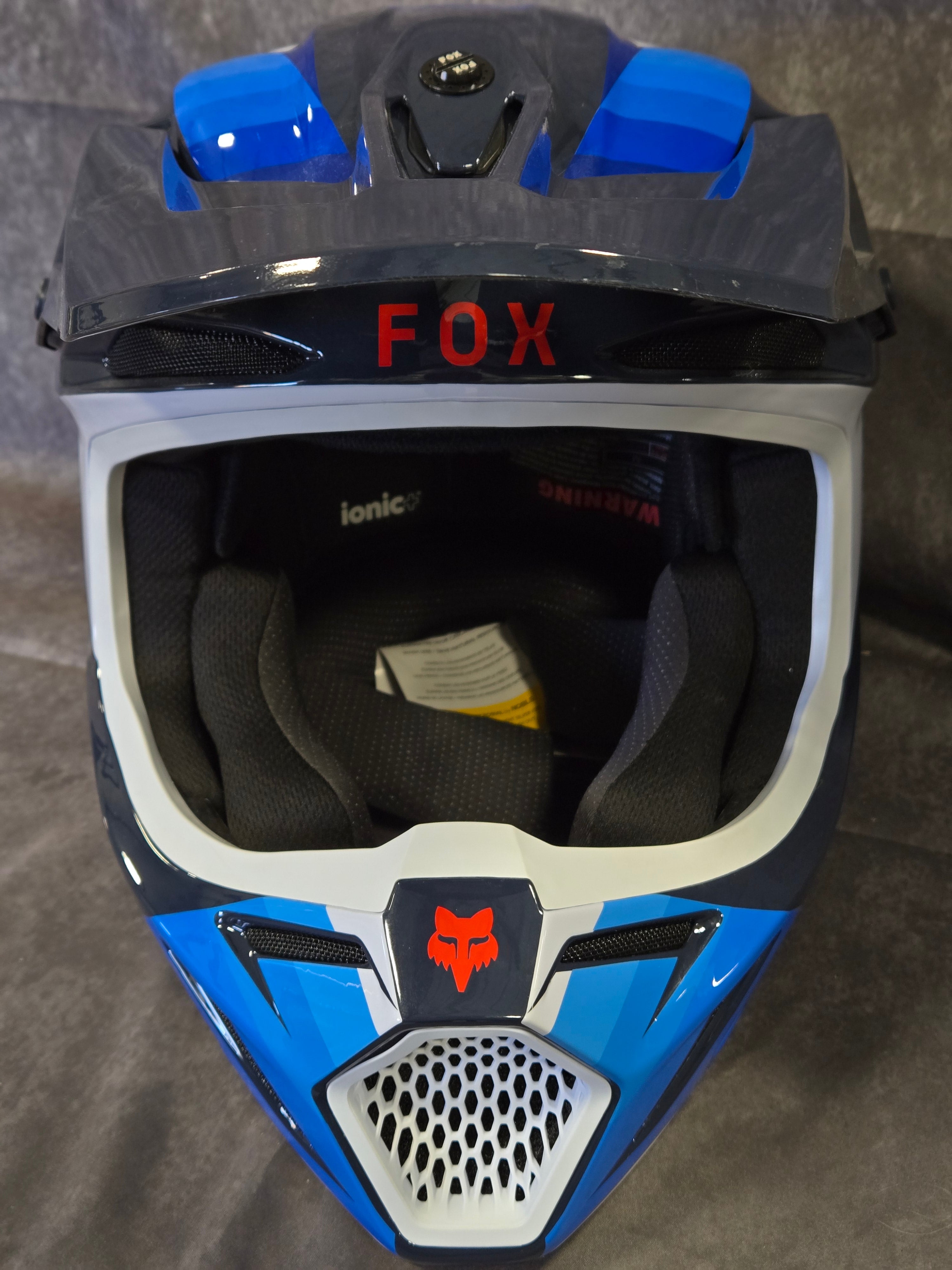 V3 FADE HELMET [WHT/BLU] W/ BAG